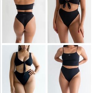 437 Oane black bikini Bottom